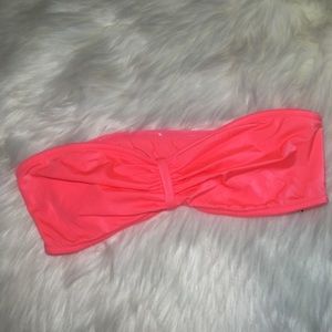 VS Medium bandeau bra top fluorescent pink orange